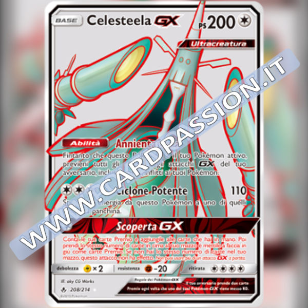 208/214 Celesteela GX (Full Art) | Legami Inossidabili - Card Passion