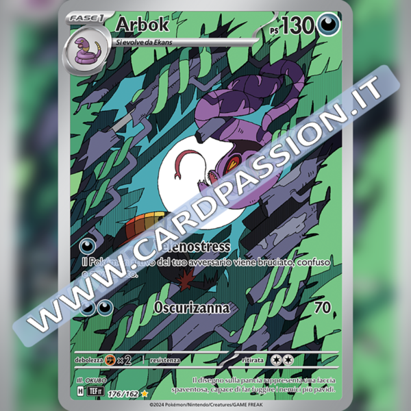 176/162 Arbok Illustrazione Rara | Cronoforze