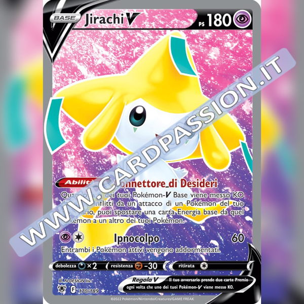 170/189 Jirachi V (Full Art) | Lucentezza Siderale - Card Passion