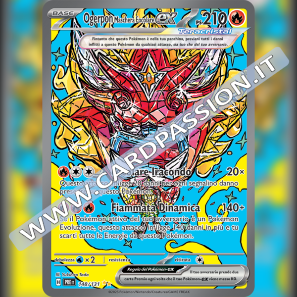 148/131 Ogerpon Maschera Focolare ex (Alternative Art) | Evoluzioni Prismatiche