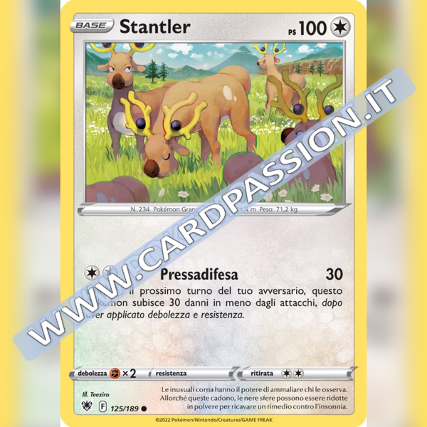 125/189 Stantler Comune | Lucentezza Siderale - Card Passion