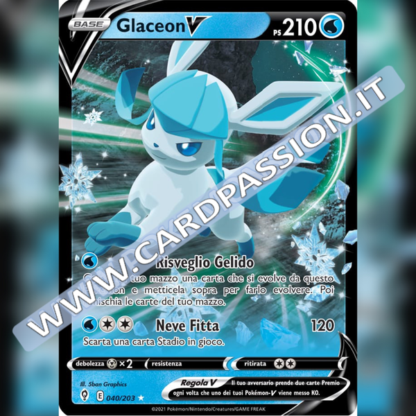 040/203 Glaceon V | Evoluzioni Eteree - Card Passion