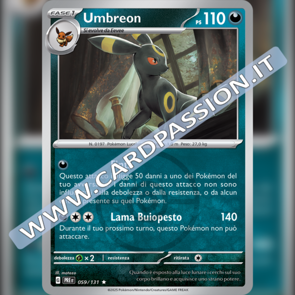 059/131 Umbreon Poke Ball Reverse | Evoluzioni Prismatiche