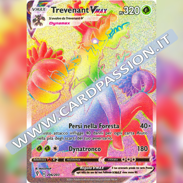 206/203 Trevenant VMax Hyper | Evoluzioni Eteree - Card Passion