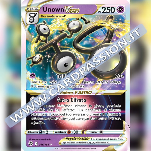 066/195 Unown VAstro | Tempesta Argentata