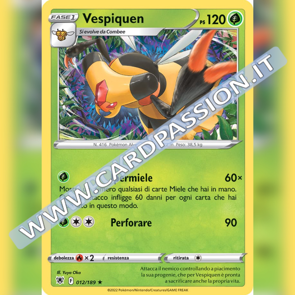012/189 Vespiqueen Rara | Lucentezza Siderale - Card Passion