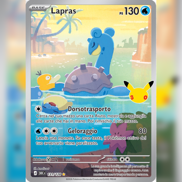 131/128 Lapras AR | 30esimo Anniversario