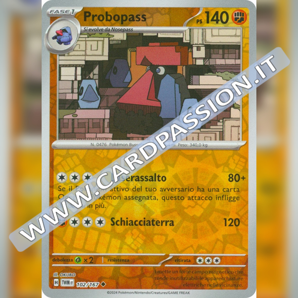 102/167 Probopass Reverse | Crepuscolo Mascherato
