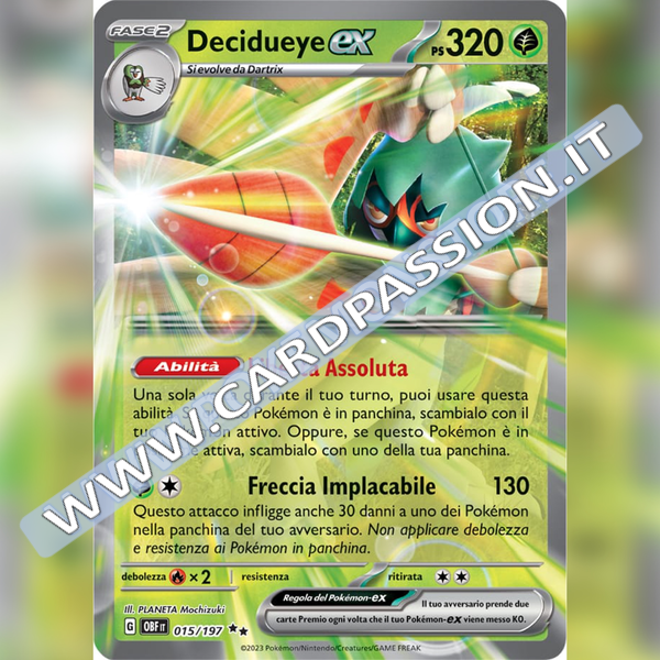 015/197 Decidueye ex | Ossidiana Infuocata