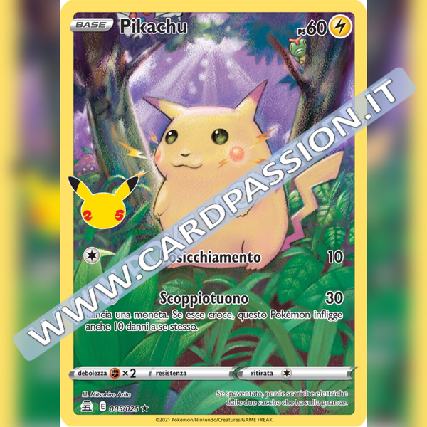 005/025 Pikachu (Full Art) | Gran Festa - Card Passion