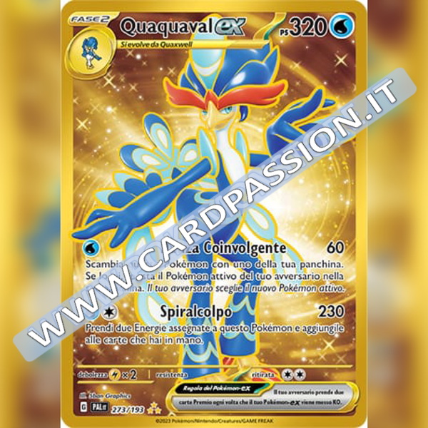 273/193 Quaquaval ex Gold | Evoluzioni a Paldea