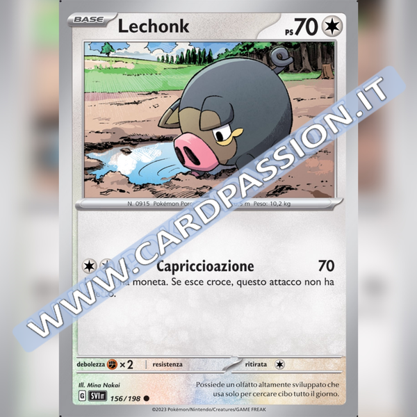 156/198 Lechonk | Scarlatto e Violetto