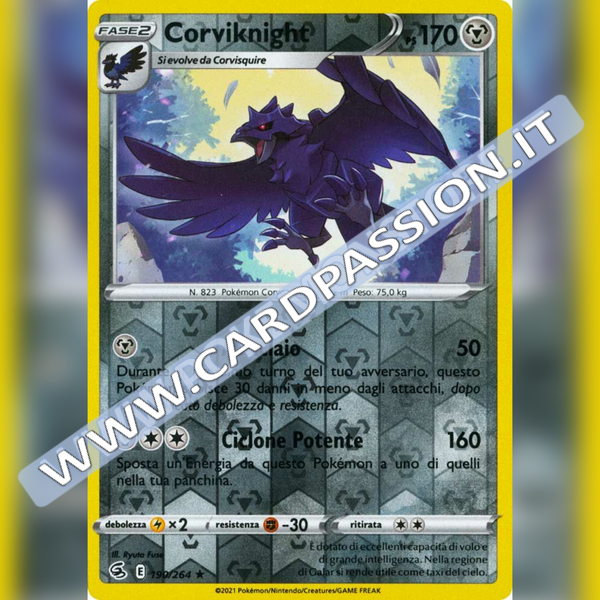 190/264 Corvknight Reverse | Colpo Fusione - Card Passion