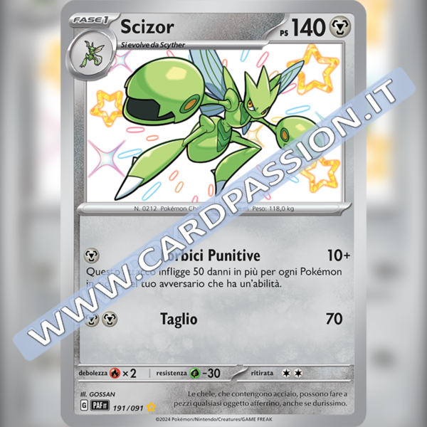 191/091 Scizor Shiny | Destino di Paldea