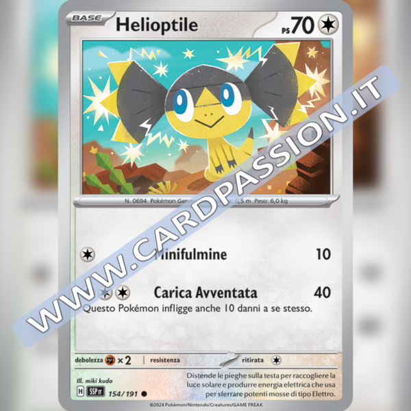 154/191 Helioptile | Scintille Folgoranti