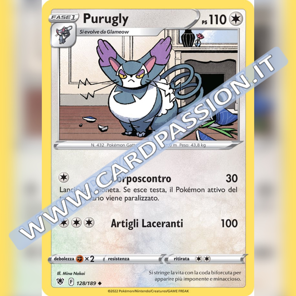 128/189 Purugly Non Comune | Lucentezza Siderale - Card Passion