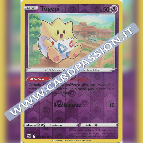 055/189 Togepi Comune Reverse | Lucentezza Siderale - Card Passion