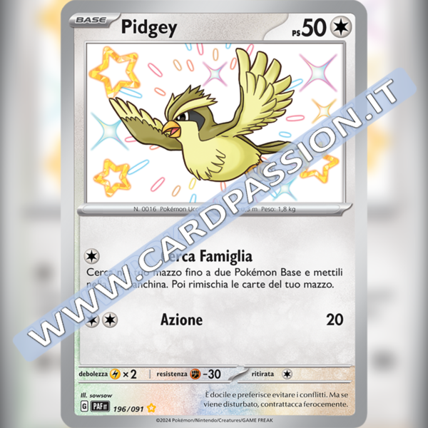 196/091 Pidgey Shiny | Destino di Paldea