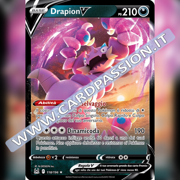 118/196 Drapion V | Origine Perduta - Card Passion