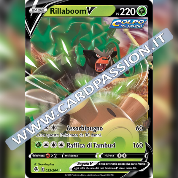 022/264 Rillaboom V | Colpo Fusione - Card Passion