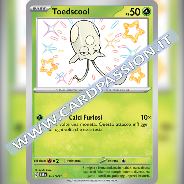 105/091 Toedscool Shiny | Destino di Paldea