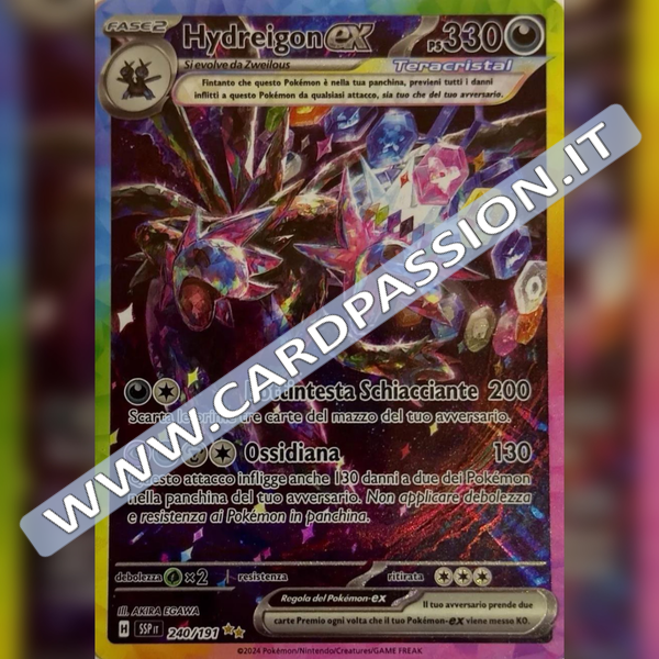 240/191 Hydreigon ex (Alternative Art) | Scintille Folgoranti