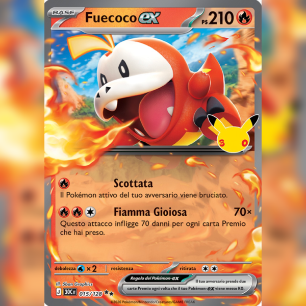 015/128 Fuecoco-ex | 30esimo Anniversario
