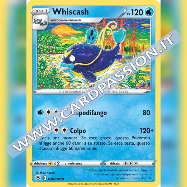 036/189 Whiscash Non Comune | Lucentezza Siderale - Card Passion