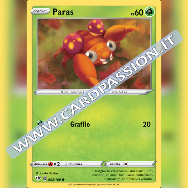 003/189 Paras Comune | Fiamme Oscure - Card Passion