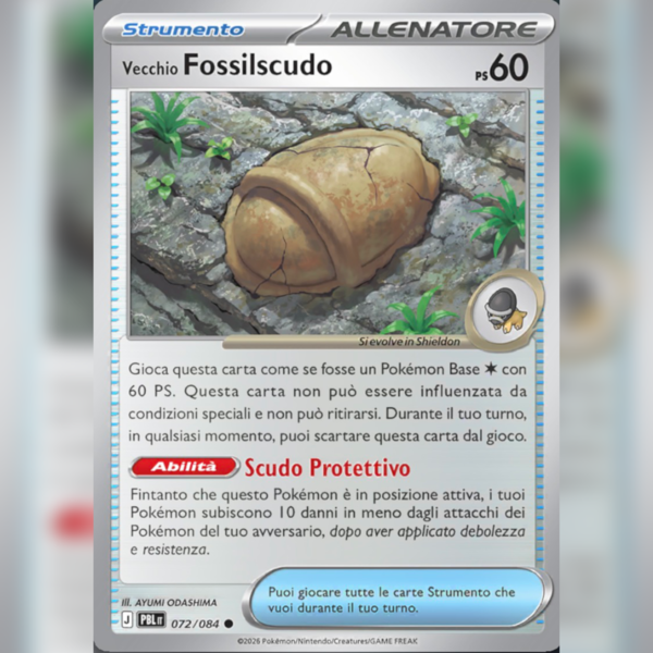 072/084 Vecchio Fossilscudo Reverse | Buio Pesto