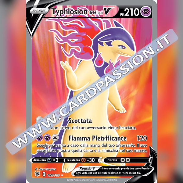 169/189 Typhlosion di Hisui V (Full Art) | Lucentezza Siderale - Card Passion