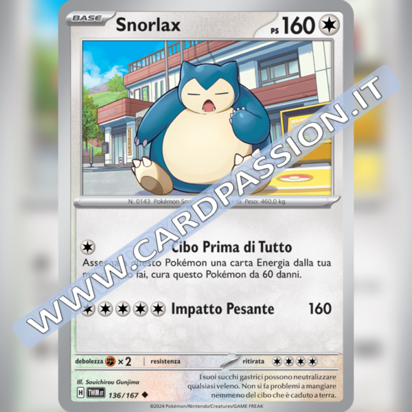 136/167 Snorlax | Crepuscolo Mascherato