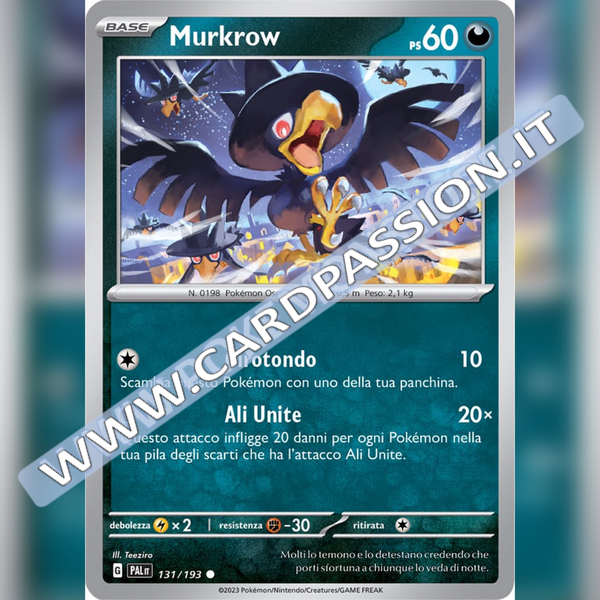 131/193 Murkrow | Evoluzioni a Paldea