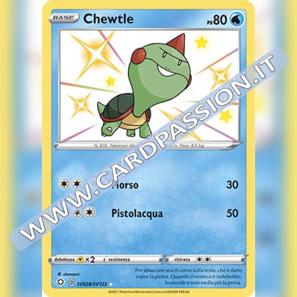SV028/SV122 Chewtle Baby Shiny | Destino Splendente - Card Passion
