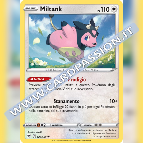 126/189 Miltank Rara Holo | Lucentezza Siderale - Card Passion