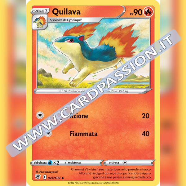 024/189 Quilava Non Comune | Lucentezza Siderale - Card Passion