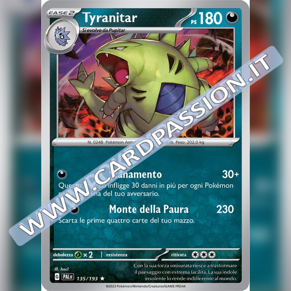 135/193 Tyranitar Holo | Evoluzioni a Paldea