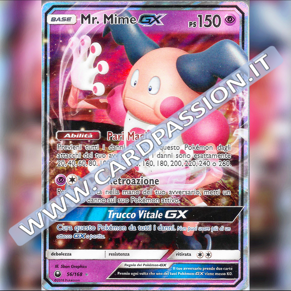 56/168 Mr. Mime GX | Tempesta Astrale - Card Passion