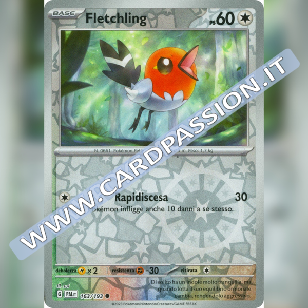 163/193 Fletchling Reverse | Evoluzioni a Paldea