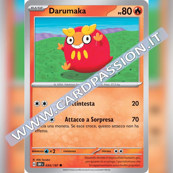 034/197 Darumaka | Ossidiana Infuocata
