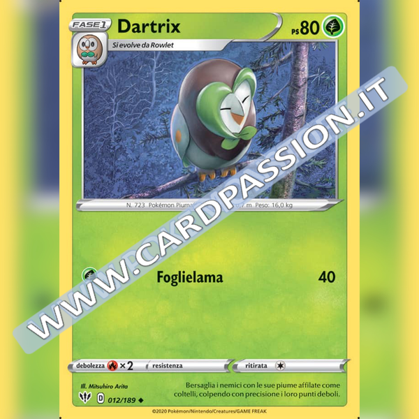 012/189 Dartrix Non Comune | Fiamme Oscure - Card Passion
