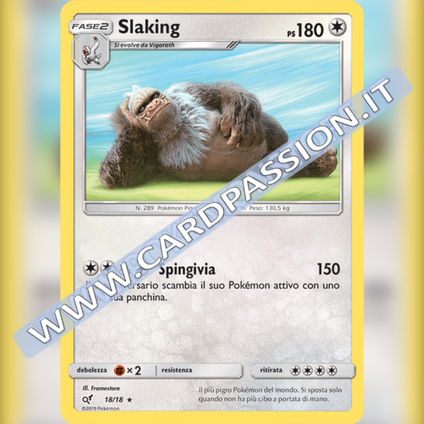 18/18 Slaking Holo | Detective Pikachu