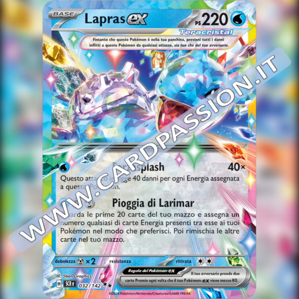 032/142 Lapras ex Teracristal | Corona Astrale