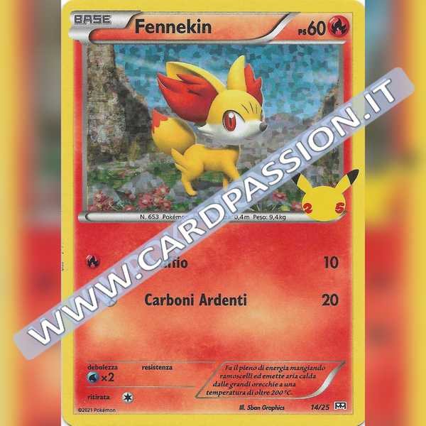 14/25 Fennekin Holo | McDonald's 25esimo Anniversario - Card Passion
