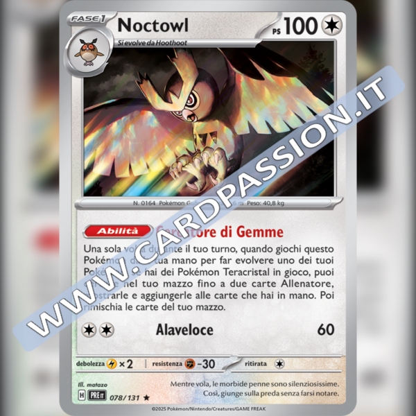 078/131 Noctowl Holo | Evoluzioni Prismatiche