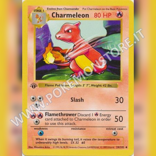 24/102 Charmaleon Uncommon (1st Edition) | Set Base (ENG) - Card Passion