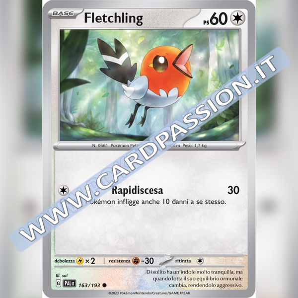 163/193 Fletchling | Evoluzioni a Paldea