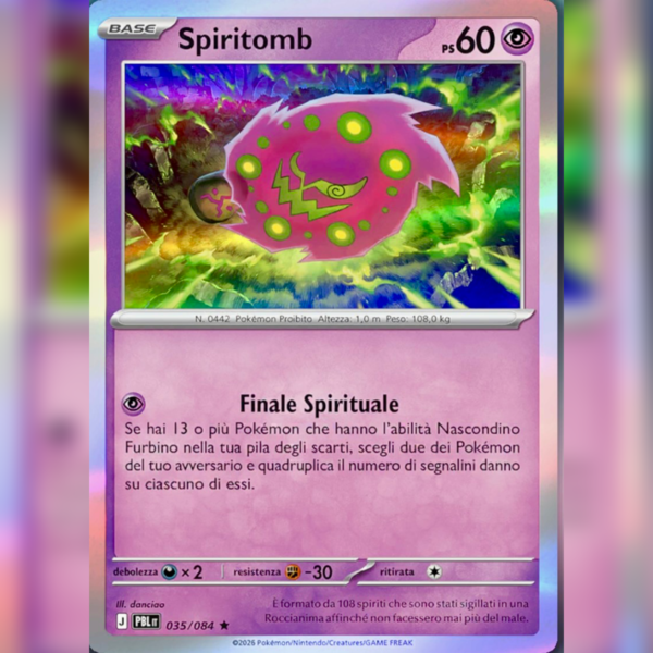 035/084 Spiritomb Holo | Buio Pesto
