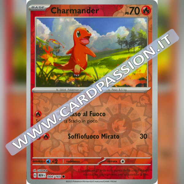 004/165 Charmander Reverse | Scarlatto e Violetto 151