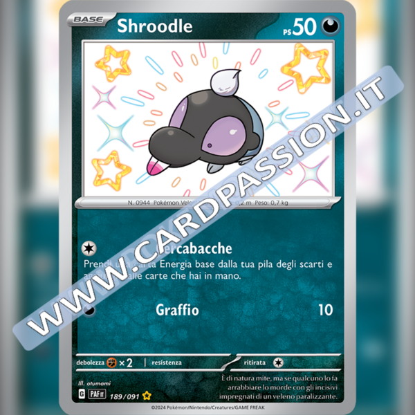 189/091 Shroodle Shiny | Destino di Paldea